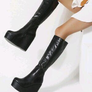 Platform Boots Sz 8